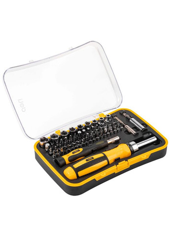 Набір прецизійних викруток 65 предметів DL3565 Матеріал CrV. Пластиковий кейс Deli (296107948)