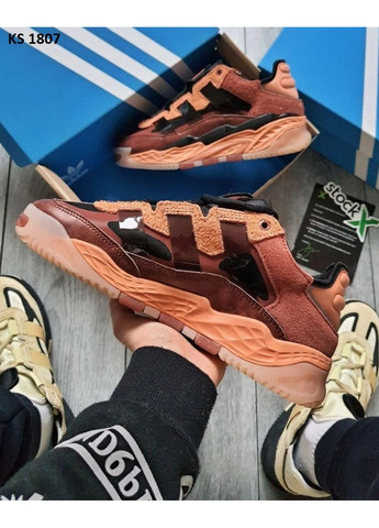 Цветные демисезонные кроссовки мужские adidas niteball адидас найтбол No Brand