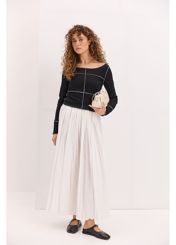 Женский лонгслив в рубчик со швами наизнанку Arjen (358908332)