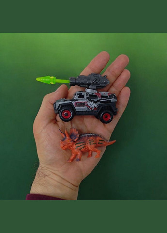 Іграшка Машинка металева "Парк динозаврів", з фігуркою, мікс SunQ toys (SQ90888-2B) No Brand (362435792)