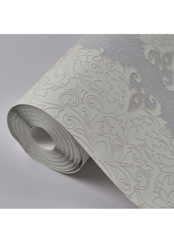 Шпалери вініл на флізеліні 0.53 × 10.05 м 57109, молочно-сірі для спальні, вітальні, коридору MARBURG (368895842)