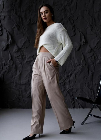 Брюки жіночі стильні висока посадка Україна осінь 2025 No Brand (365437382)