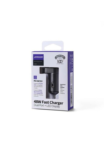 Автомобильный Адаптер зарядное Intelligent 2-port LED Fast Car Charger C-A17 Joyroom (301905679)