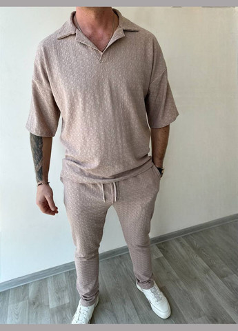 Бежевый мужской костюм Luna