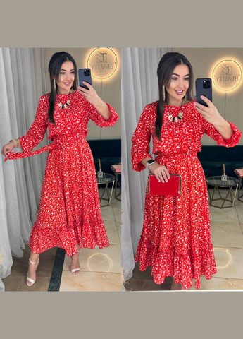 Червона ніжна сукня No Brand