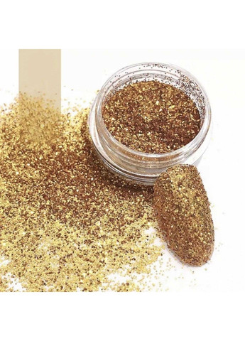 Набір блискіток для дизайну нігтів (золото), 12шт Plus-plus (352749649)