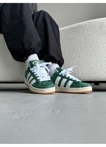 Сірі Осінні кросівки чоловічі adidas campus 00s green white адідас кампус No Brand