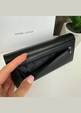 Класичний жіночий шкіряний гаманець портмоне для жінок чорний Classic (331770973)