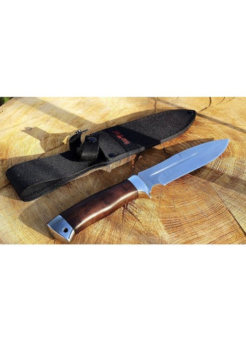 Нож тактический охотничий финка с широким клинком и деревянной рукоятью. Сталь 440С. GW2432 Grand Way (370770671)