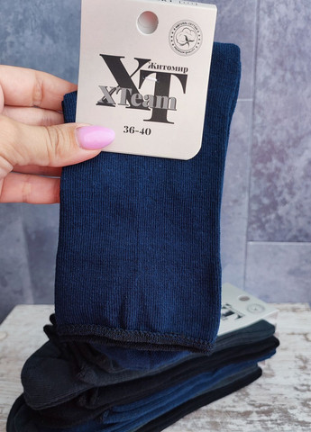 Комбинированные носки без резинки 6 пар хлопок медецинские житомир wsc 267/6 XTeam однотонные (345733262)