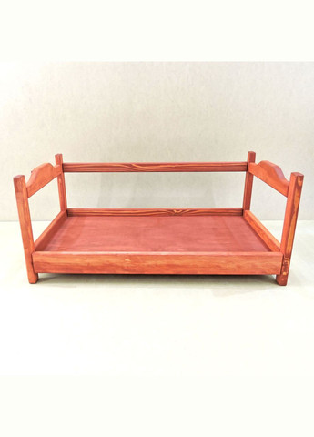 Лежак деревянный для собаки из дерева Рамзай 105х60 коралл (ЛЖК-10561214) No Brand (328450361)