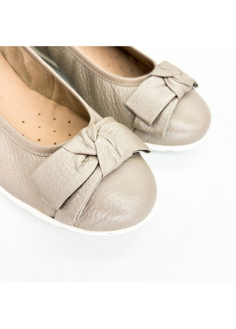 Женские балетки (р) кожа 0-1-1-9-22153-42-312 Caprice | серые (277151214)