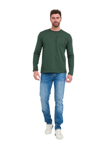 Зеленый лонгслив Kenvelo