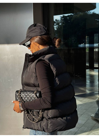 Жилетка жіноча сіра коротка 00415 No Brand (362085416)