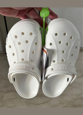 Белые clog крокс платформа бая клог Crocs
