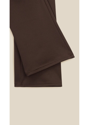 Брюки клёш однотонные женские WBC02481 Коричневый shop (2888000016348) LAWA Кльош (360979135)