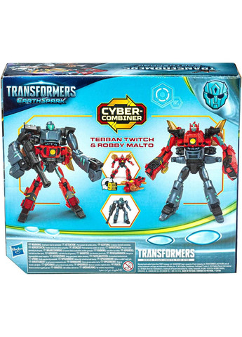 Трансформери EarthSpark Cyber-Combiner: Терран Твіч та Роббі Малто Hasbro (372012172)