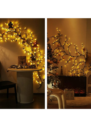 Набір декоративних гірлянд "Гілочки" 2 шт. по 2,3 м від мережі з пультами комбінований Amazon (344587143)