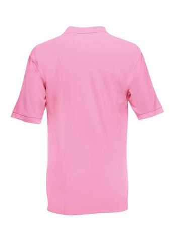 Светло-розовая футболка поло мужская premium polo светло-розовый (063218052s) с коротким рукавом Fruit of the Loom