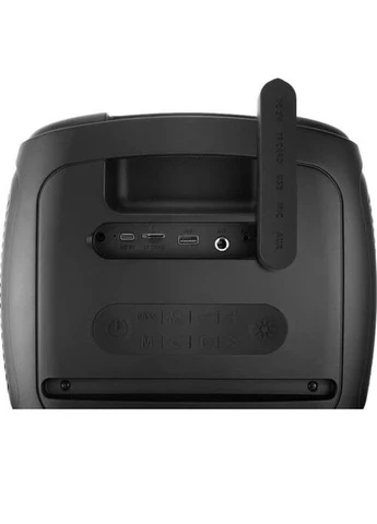 Колонка портативна 1.0 X-760,, 65 Вт, RGB підсвічування, USB, Bluetooth, AUX, Micro SD, TWS, 2хMic, функція караоке, 4000 мАг, Real-El (395345492)