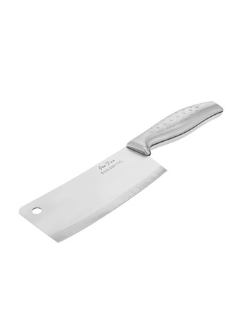 Тесак сокира сікач кухонний для обробки рубки м'яса кісток з нержавіючої сталі з рельєфною ручкою 27x8.5 см Kitchen Master (360801565)