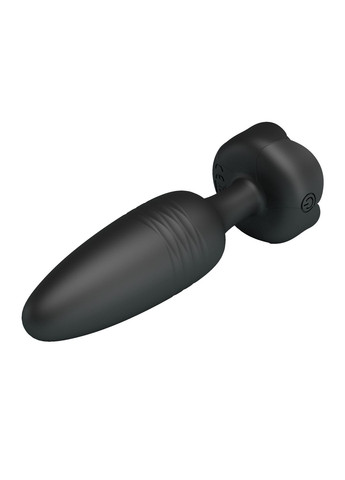 Анальний вібратор Tarion з мерехтливим підсвічуванням, чорний, 12.5 х 3.4 см Pretty Love (361670114)