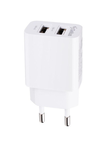 Сетевое зарядное устройство, 2 USB, 12 Вт, Simple GP-HC059/Классический зарядный адаптер для смартфонов/Блик для зарядки Gelius (370258677)