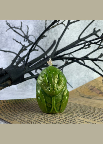 Восковая зеленая свеча - Змейка 5Candles (322347108)