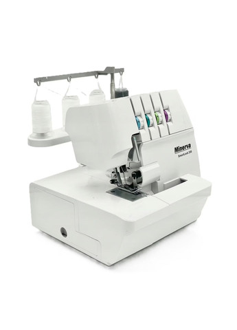 Оверлок SmartLock 350, 91Вт, 13 оп., (4, 3, 2-х ниткові шви), білий Minerva (320826928)