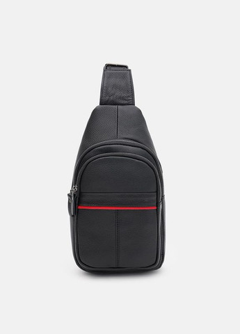 Чоловічий шкіряний рюкзак через плече K11022bl-black Keizer (311552969)