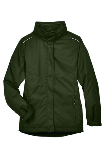 Зеленая демисезонная лыжная куртка на флисе Core 365