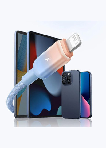 Зарядний кабель USB-Lightning для iPhone / Провід шнур юсб лайтнінг для зарядки айфона Apple пристроїв 1м Baseus (360630728)