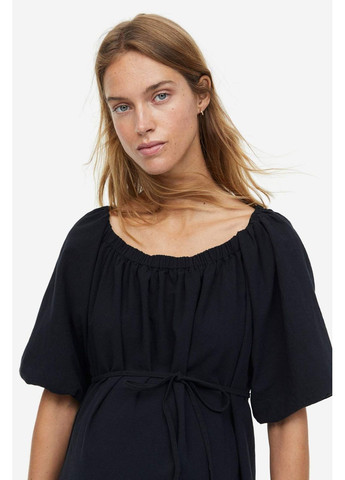 Чорна повсякденний плаття для вагітних H&M однотонна