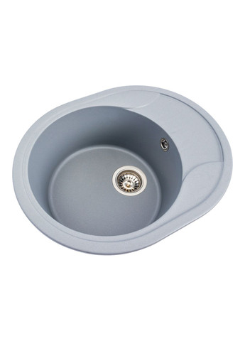 Гранітна мийка для кухні 5847 ONYX матова (сірий металік) Platinum (269794924)