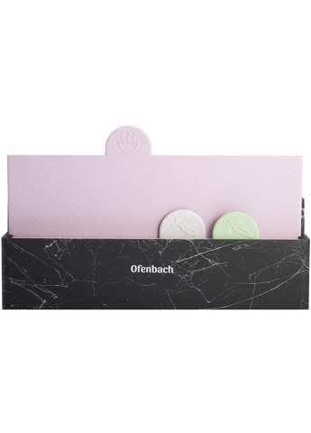 Набор 4 разделочных досок Black Marble 28х18х0.5см на горизонтальной подставке для ножей. Ofenbach (330019536)