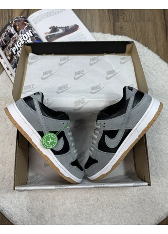 Черные летние кроссовки nike sb dunk low black-silver найк сб данк No Brand
