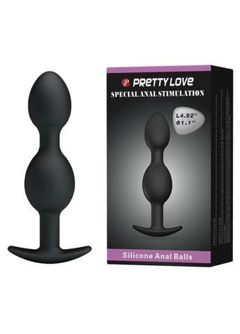 Анальная пробка с 2 шарами и смещенным центром тяжести Pretty Love "Special Anal" LyBaile (299386651)