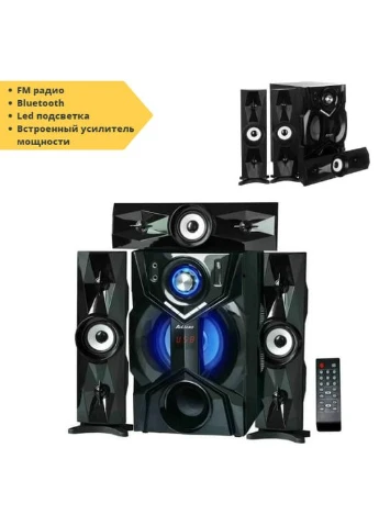 Акустическая система с сабвуфером и 3 сателлитами UF-DC33G-DT 3.1 USB/Bluetooth/FM-радио черная (UF-DC33G-DT_2432) Ailiang (395034385)