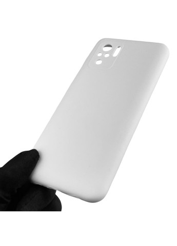 Чохол для POCO M5s силіконовий з мікрофіброю нековзний на сяомі поко м5с білий Xiaomi (366389872)