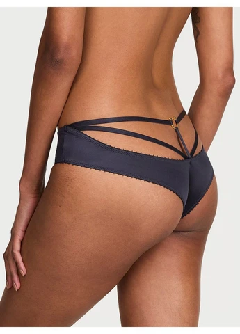 Трусики-чики жіночі люксові Strappy-Back Ring Hardware Cheeky Panty сині Victoria's Secret (401045999)