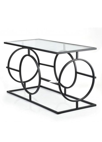 Столик металевий Cedric 80x35.5 см. 35444 Чорний Flora (344559298)