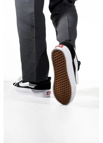 Білі кеди чоловічі vans knu skool platform black/white ванс кну скул білі демісезон No Brand