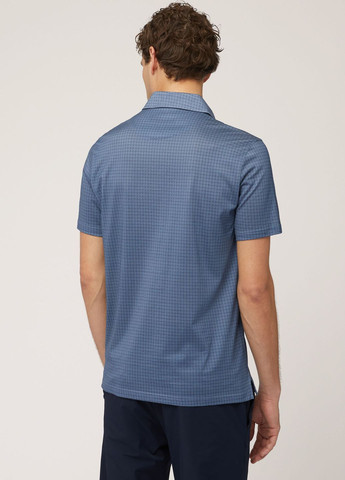 Синяя футболка-поло для мужчин Harmont & Blaine