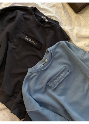 Графитовый женский свитшот bulochka Україна (352475302)