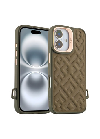 Чехол Briquette Collection Rhombus with MagSafe для iPhone 16 Цвет Blue Kajsa Apple iPhone 16 2024 (335874620)