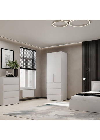 Шкаф распашной 2 Light 800x2200x500 Белый бриллиант (LT12010000000) Art In Head (341676627)