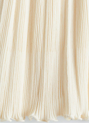 Молочное кэжуал платье H&M однотонное