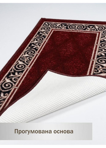 Набір ковриків у ванну кімнату Taba 226-2 57х90 та 57х60 см бордовий No Brand (364969161)