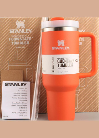 Термос термочашка Quencher H2.0 Tumbler з нержавіючої сталі 1,18 л Tigerlily KT6007819 Stanley (315833245)