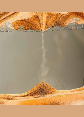Картина 3Д Рухомий пісок Антистрес.Чорна рамка з помаранчевим кварцовим піском No Brand (289528494)